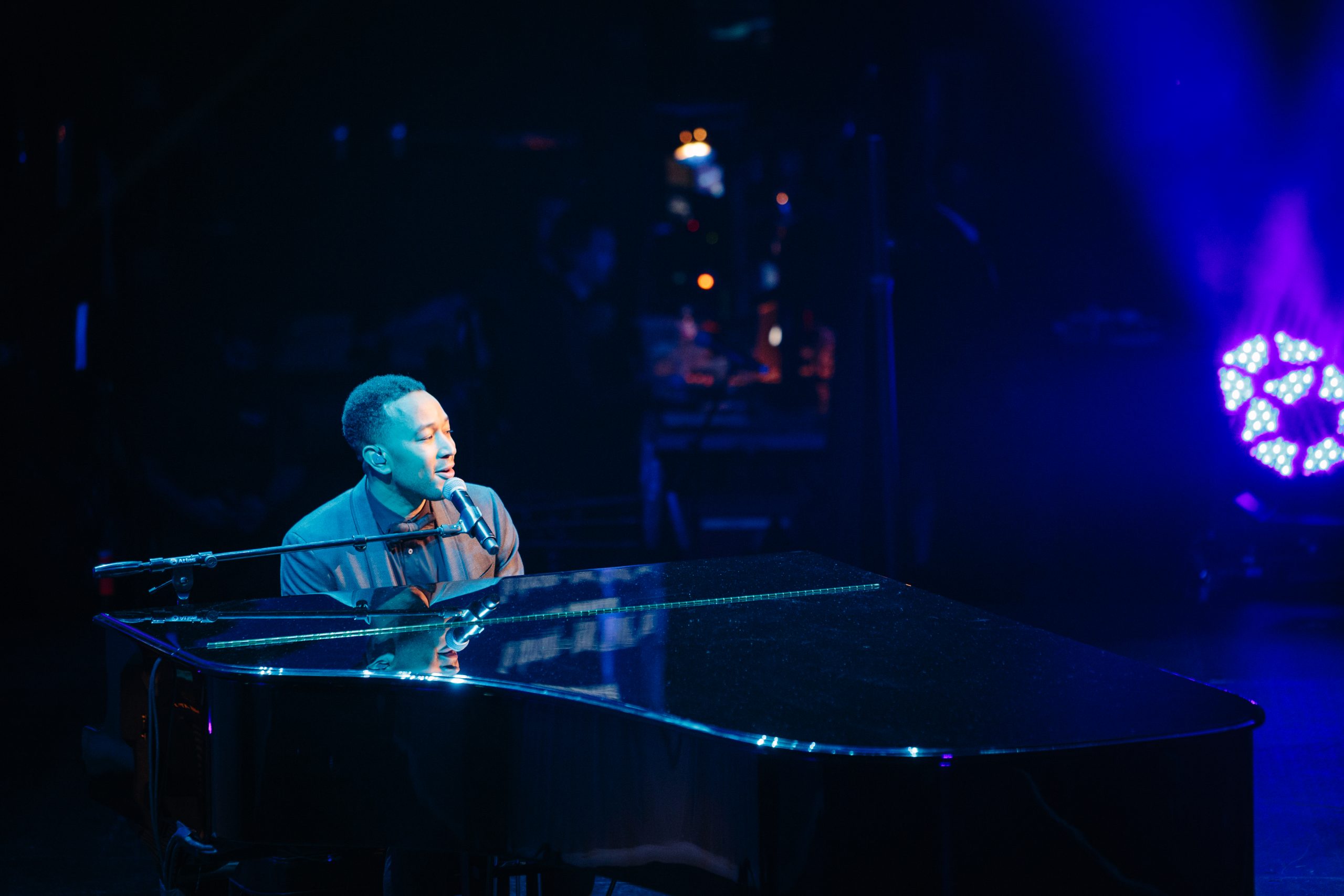 John Legend performing at the 2017 Andy Roddick Foundation Gala at ACL Live